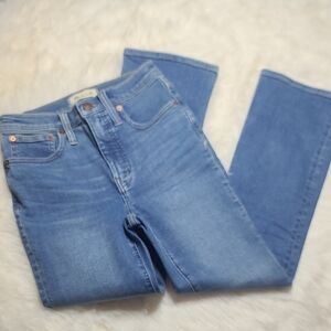 Madewell Cali Denim Bootcut Blue Jeans